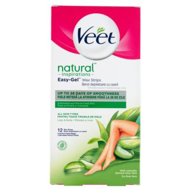 Veet Easy-Gel Natural Inspirations gyantaszalag testre és lábakra 12 db
