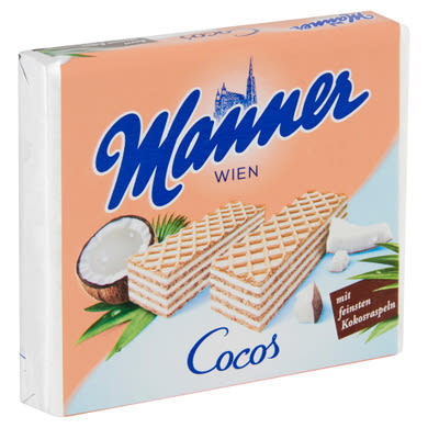 Manner ropogós ostya kókuszkrémmel töltve