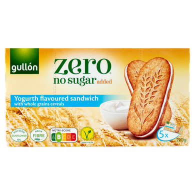 Gullón Zero teljes kiőrlésű gabonával készült reggeliző keksz édesítőszerrel 6 x 36 g