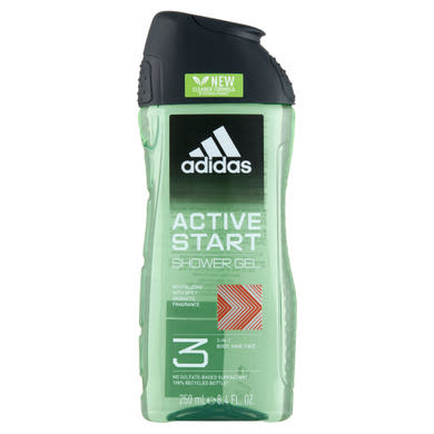 Adidas Active Start 3 az 1-ben test, haj & arc revitalizáló tusfürdő