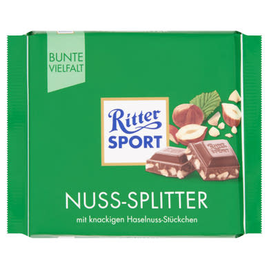 Ritter Sport tejcsokoládé aprított mogyoró darabokkal