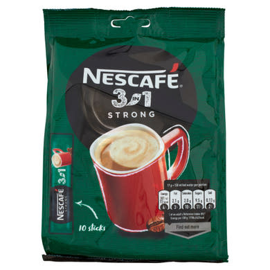 Nescafé 3in1 Strong azonnal oldódó kávéspecialitás 10 x