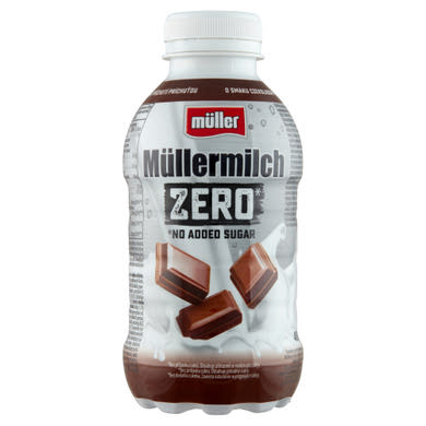 Müller Müllermilch Zero csokoládé ízű zsírszegény tejital édesítőszerekkel