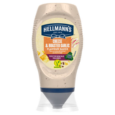 Hellmann's sajtízű és sült fokhagymaízű szósz