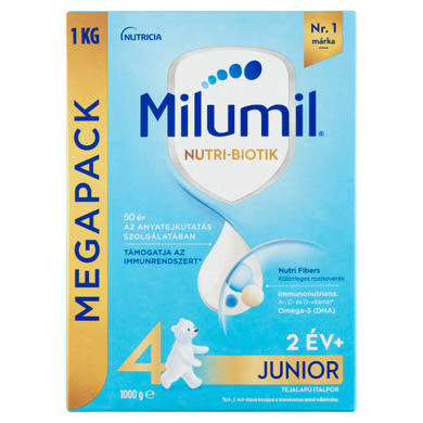 Milumil Nutri-Biotik 4 Junior tejalapú italpor 2 éves kortól 1000 g