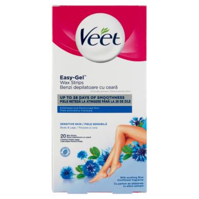 Veet Easy-Gel gyantaszalag testre és lábakra 20 db