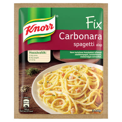 Knorr Carbonara spagetti alap