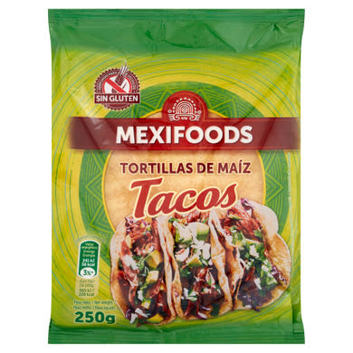 Mexifoods Tacos tortilla kukoricalisztből 10 db