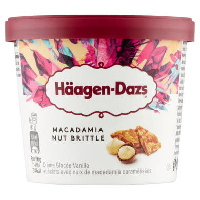 Häagen-Dazs vanília ízű jégkrém makadámia dió grillázzsal 95 ml
