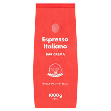 Espresso Italiano Bar Crema pörkölt szemes kávé