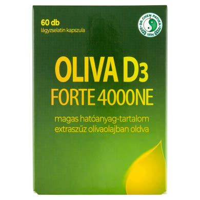 Dr. Chen Patika Oliva D3 Forte 4000 NE étrend-kiegészítő lágyzselatin kapszula 60 db