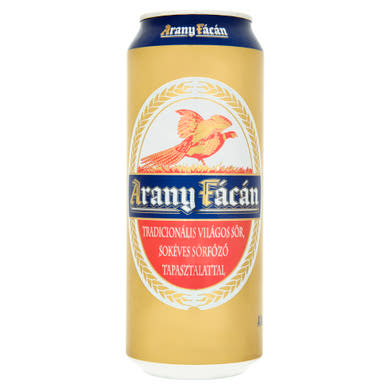 Arany Fácán világos sör 4%