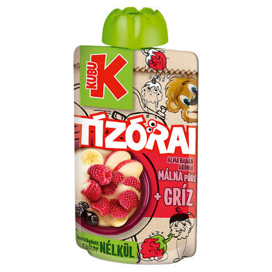 Kubu Tízórai alma-banán-arónia-málna püré búzadarával