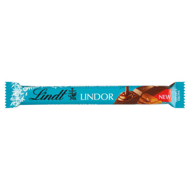 Lindt Lindor tejcsokoládé sókristályokkal és karamellás töltelékkel