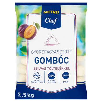 Metro Chef gyorsfagyasztott gombóc szilvás töltelékkel