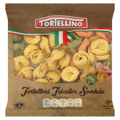Tortellino Tortellini Tricolor sonkás friss tészta