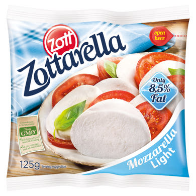 Zott Zottarella Light félzsíros, lágy mozzarella sajt 125 g