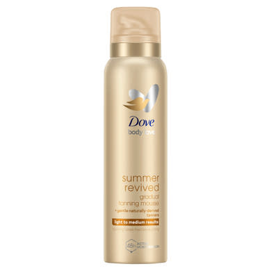 Dove Body Love Summer Revived önbarnító hab a világos-közepes árnyalatú bőrért