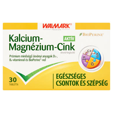 Walmark Kalcium-Magnézium-Cink Aktív étrend-kiegészítő tabletta