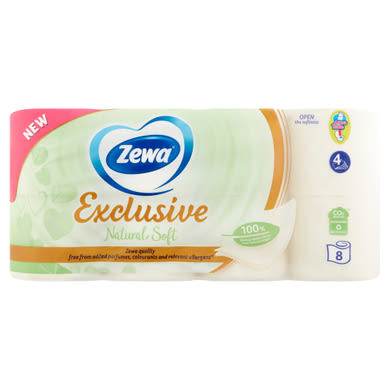 Zewa Exclusive Natural Soft toalettpapír 4 rétegű
