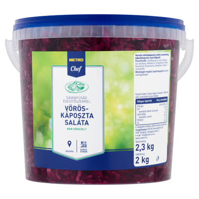 Metro Chef vecsési vöröskáposzta saláta savanyúság édesítőszerrel