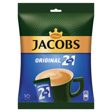 Jacobs Original 2in1 azonnal oldódó kávéitalpor 10 adag