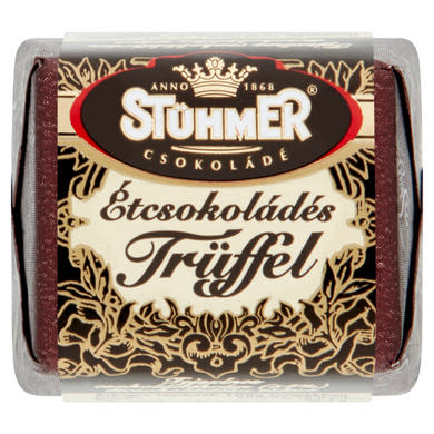 Stühmer Étcsokoládés Trüffel tejszínes csokoládékrém, étcsokoládéba töltve 16 g