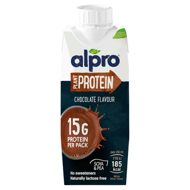 Alpro Plant Protein csokoládéízű szójaital hozzáadott kalciummal és vitaminokkal