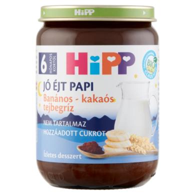HiPP Jó Éjt Papi BIO banános-kakaós tejbegríz bébidesszert 6 hónapos kortól