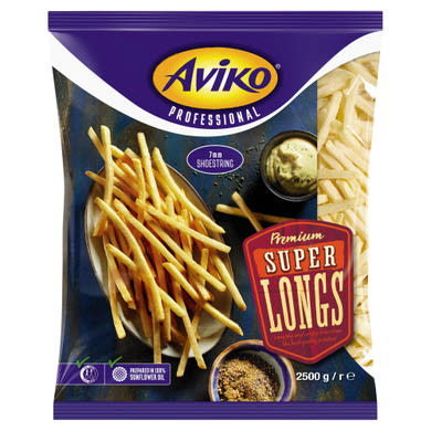 Aviko Super Longs 7 mm elősütött és gyorsfagyasztott szuper hosszú hasábburgonya