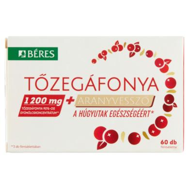 Béres tőzegáfonya + aranyvessző filmtabletta