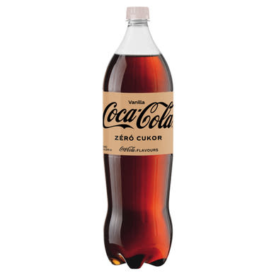 Coca-Cola Zero Vanilla colaízű energiamentes szénsavas üdítőital vanília ízesítéssel