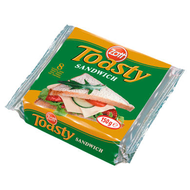 Zott Toasty Sandwich zsíros ömlesztett sajt 8 x 18,75 g