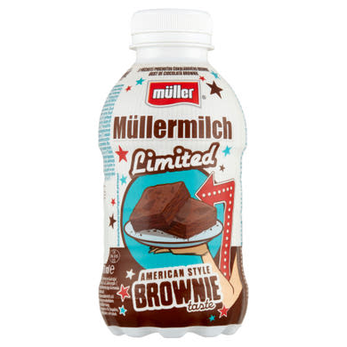 Müller Müllermilch American Style Brownie Taste csokoládé ízű zsírszegény tejital