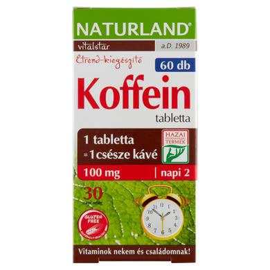 Naturland Vitalstar koffein étrend-kiegészítő tabletta