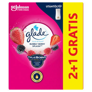 Glade Touch & Fresh Bubbly Berry Splash koncentrált aeroszolos légfrissítő utántöltő