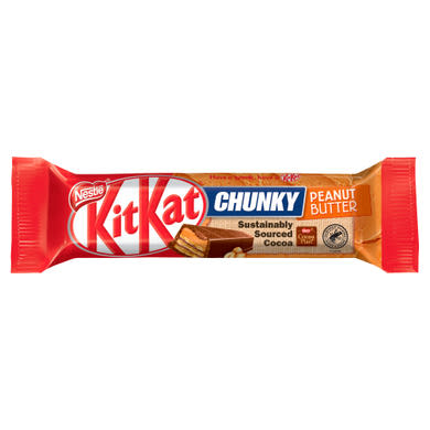 KitKat Chunky földimogyorós krémmel bevont ropogós ostya tejcsokoládéban