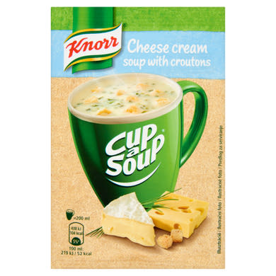 Knorr Cup a Soup sajtkrémleves zsemlekockával