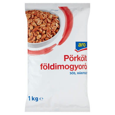 Aro pörkölt, sós, hántolt földimogyoró