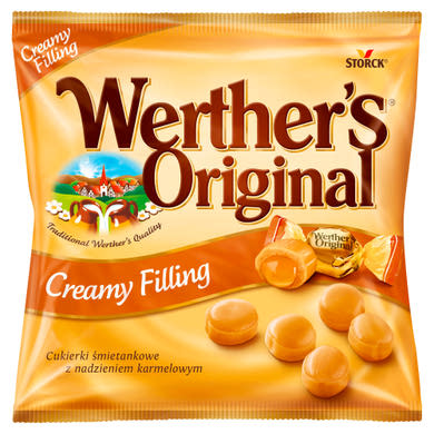 Werther's Original tejszínes cukorka karamellkrémmel töltve