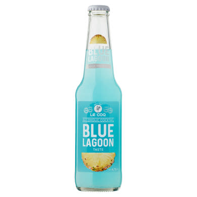 Le Coq Blue Lagoon kókusz-ananász-curaçao ízű szénsavas alkoholos ital 4,7%