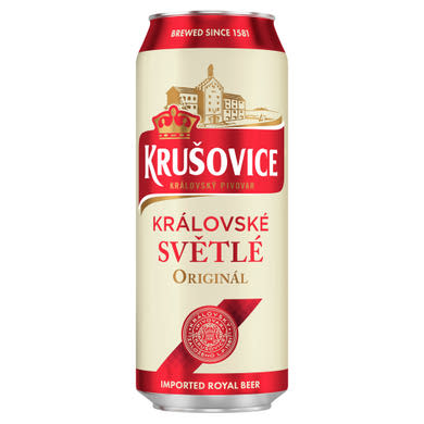 Krušovice Světlé eredeti cseh import világos sör 4,2%