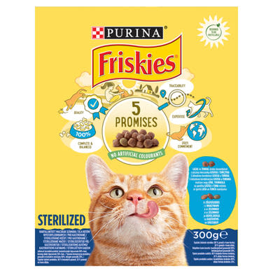 Friskies Steril száraz macskaeledel lazaccal és zöldségekkel