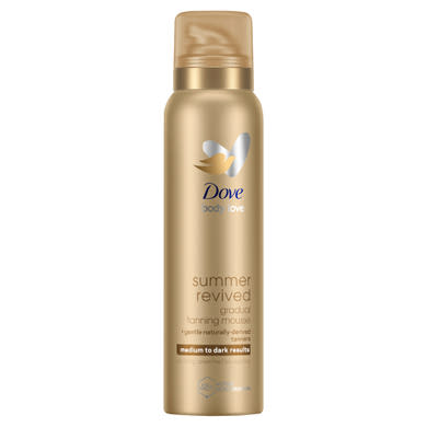 Dove Body Love Summer Revived önbarnító hab a közepes-sötét árnyalatú bőrért