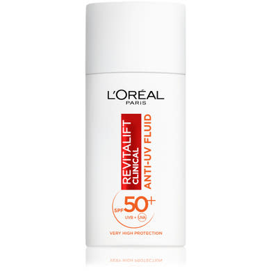 ĽOréal Paris Revitalift Clinical Daily Uv-sugárzás elleni fluid Spf50 + C-vitaminnal,
