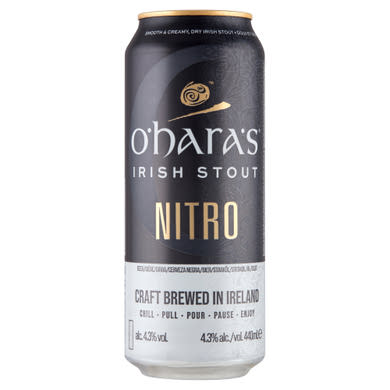 O'Hara's Nitro Irish Stout eredeti ír barna sör 4,3%