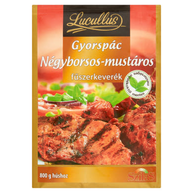 Lucullus négyborsos-mustáros gyorspác fűszerkeverék sütéshez, grillezéhez