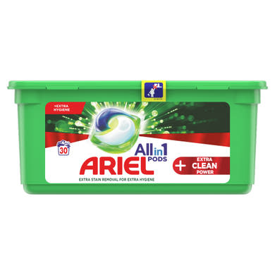 Ariel Allin1 PODS +Extra Clean Power Mosókapszula, 30 Mosáshoz