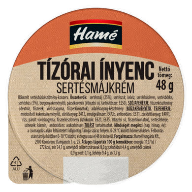 Hamé Tízórai Ínyenc sertésmájkrém