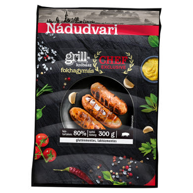 Nádudvari fokhagymás sertés grillkolbász